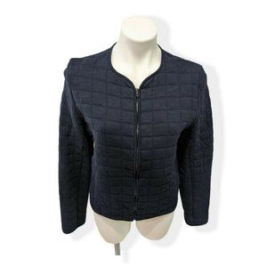 Majestic Filatures Size 2 Deluxe Teeshirt Quilted Medium M Jacket Sweatshirt Zip